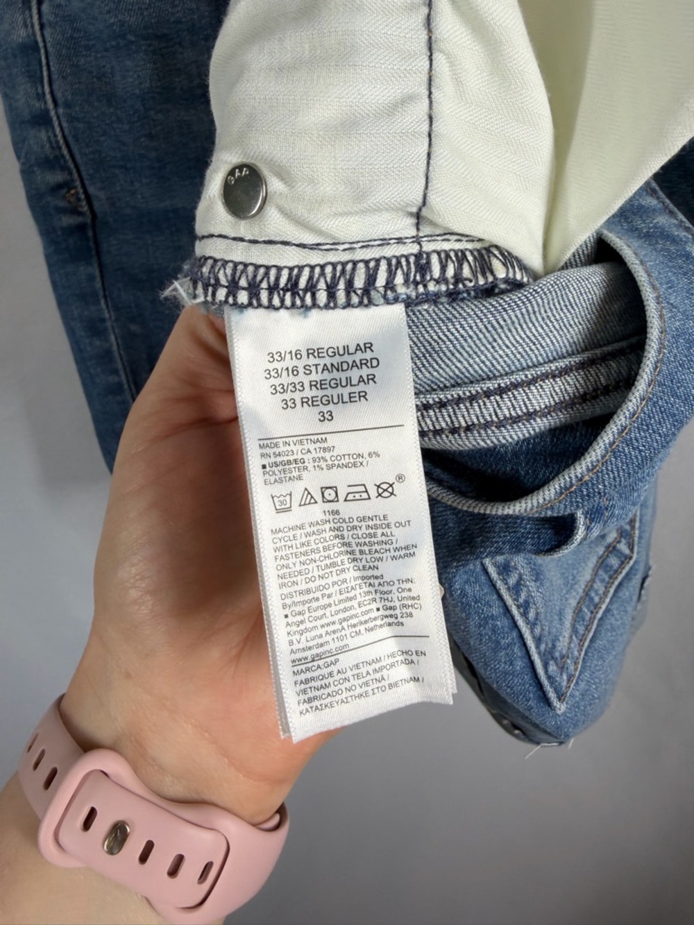 NWT GAP | 5" Girlfriend Shorts Mid Rise Denim Jean Women's Size 33/16 - Picture 8 of 11